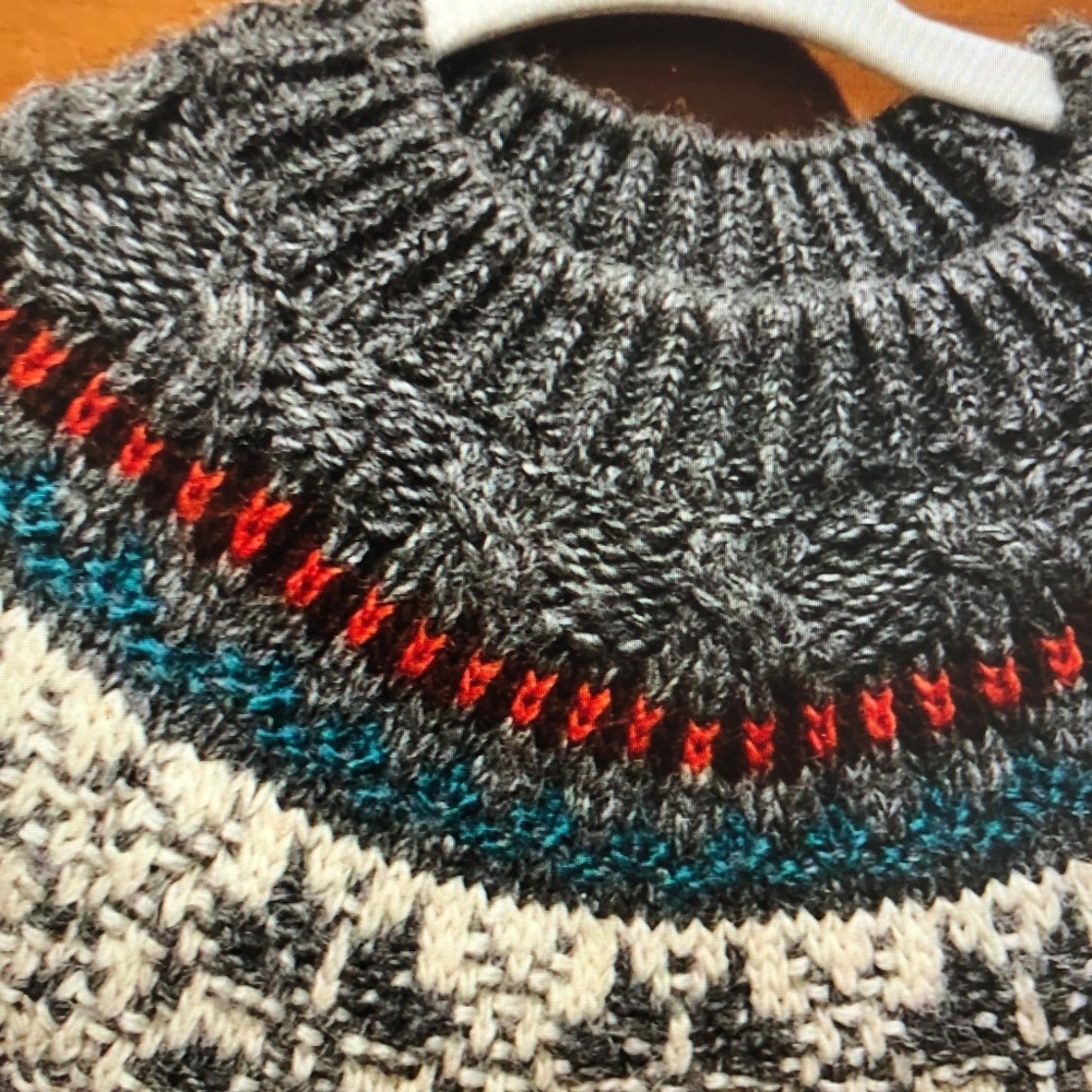Men's Multicolor Patterned Sweater - Picture 2 of 3